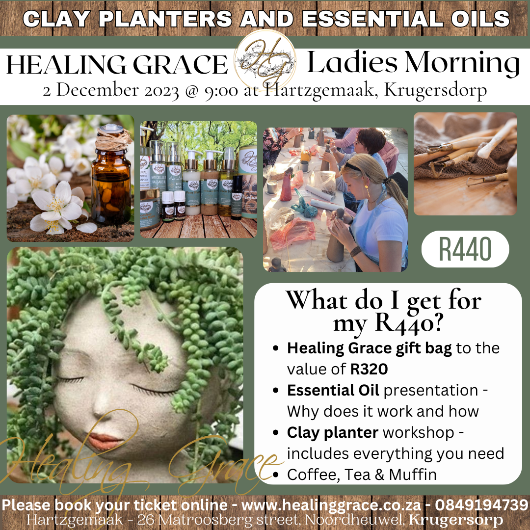 Clay Planters and ESSENTIAL OILS - 2 December 2023