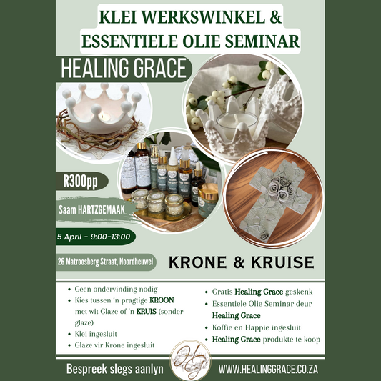 Klei Werkswinkel en Essentiele Olie Seminar - Kruise en Krone