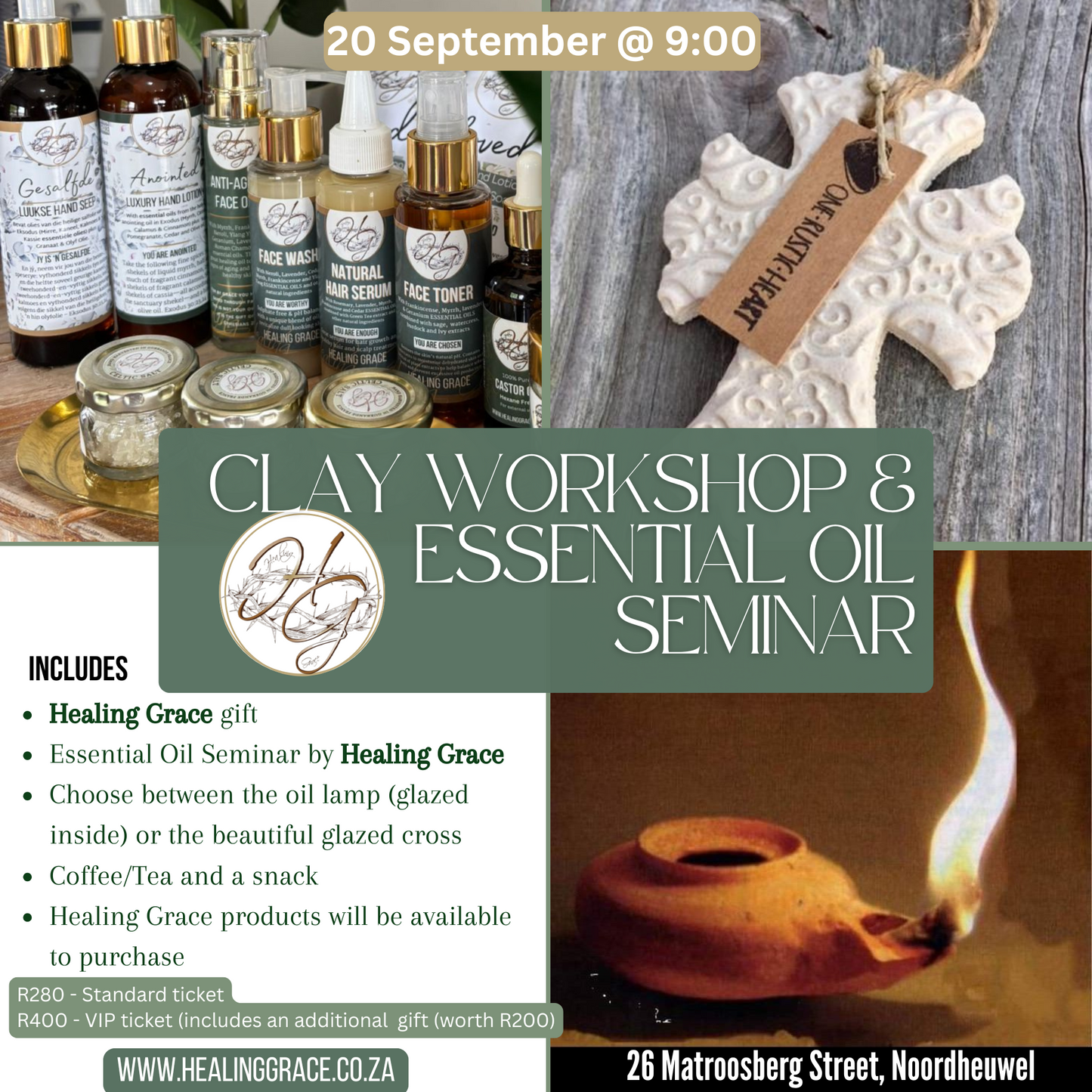 Cross and Oil Lamp - Clay Workshop & EO Seminar - Standard ticket